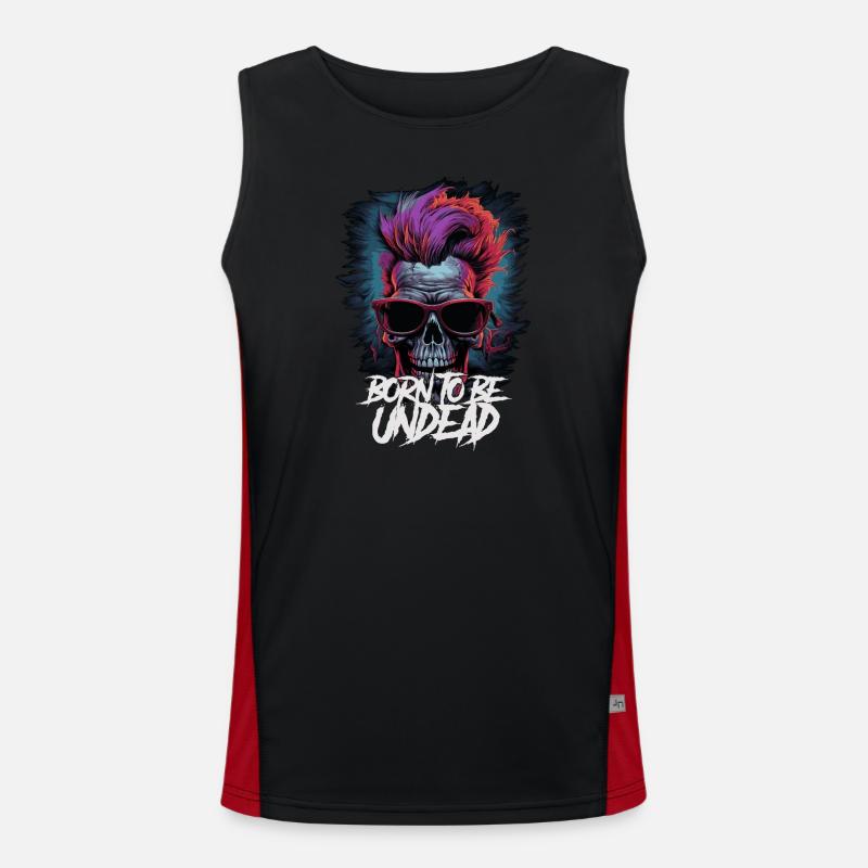 Born to be undead Men's Functional Contrast Tank Top 