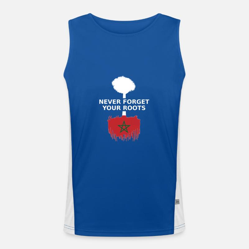 Morocco Moroccan roots Men's Functional Contrast Tank Top 