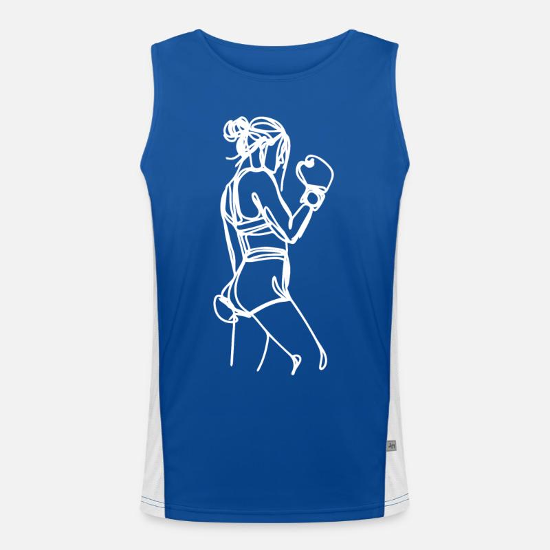 Boxer Graphic Men's Functional Contrast Tank Top 