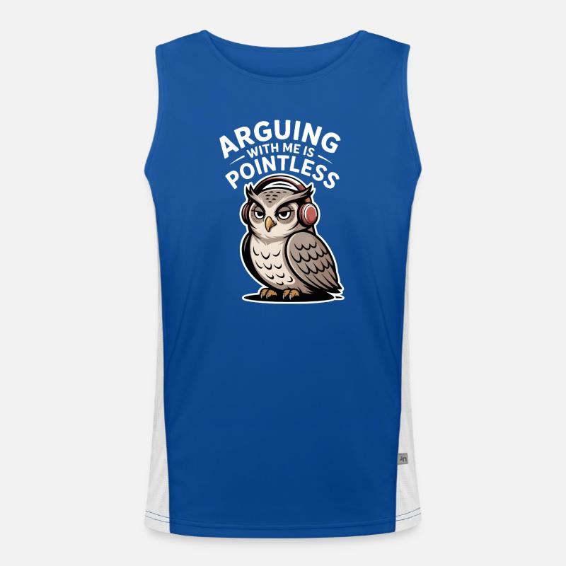 Arguing With Me Is Pointless Men's Functional Contrast Tank Top 