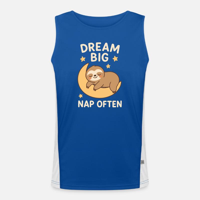Faultier - Dream Big Funktionelles Kontrast-Tank Top für Männer 