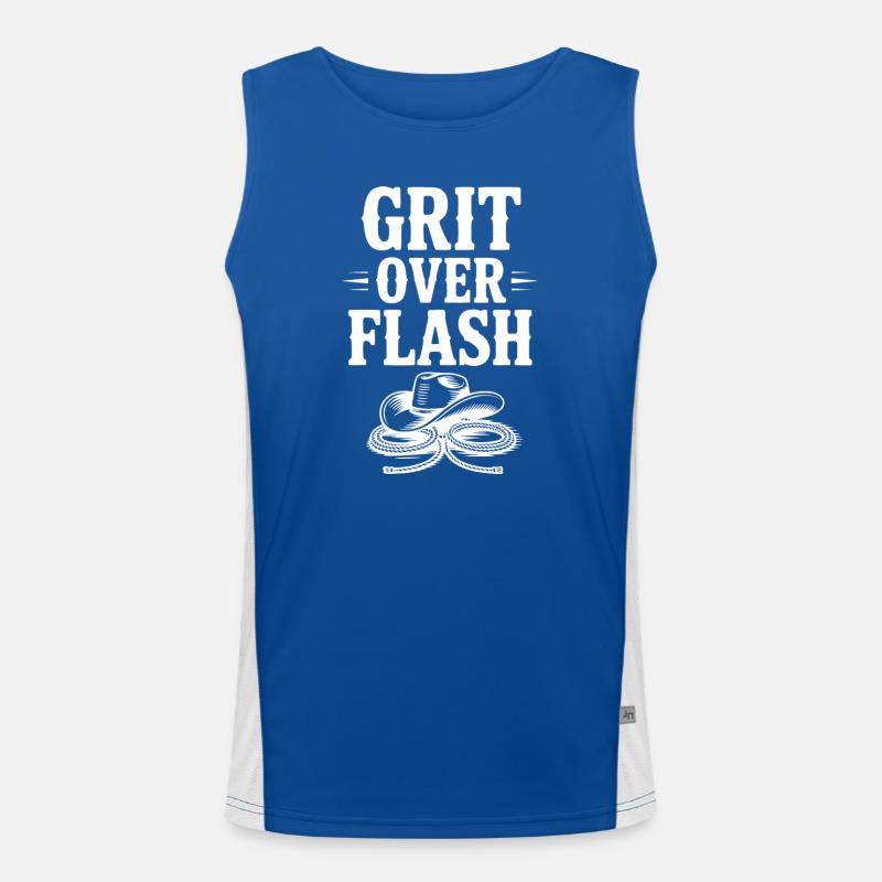 Grit über Flash Funktionelles Kontrast-Tank Top für Männer 