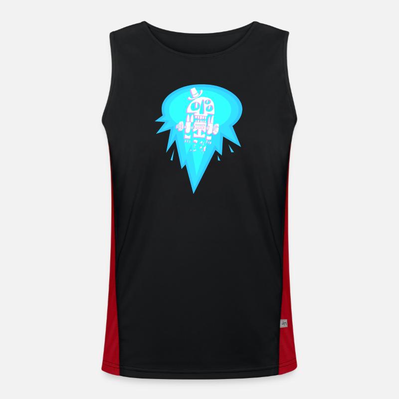 TurboDead Men's Functional Contrast Tank Top 