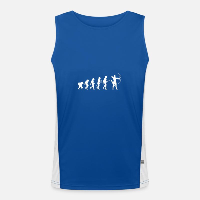 Bogenschütze Evolution Bogenschießen Funktionelles Kontrast-Tank Top für Männer 