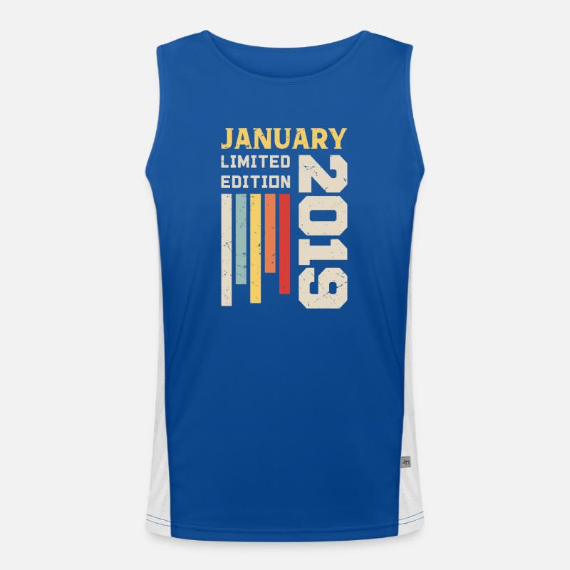 Janvier 2019 - Cadeau anniversaire Janvier 2019 Débardeur respirant contrasté Homme 