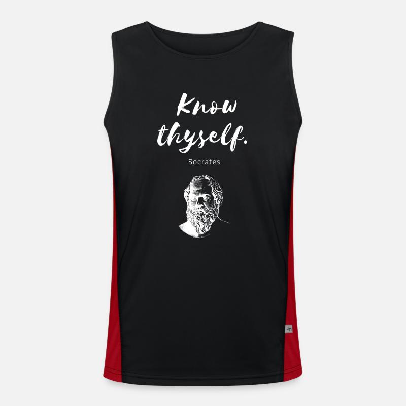 Know thyself Socrates Débardeur respirant contrasté Homme 