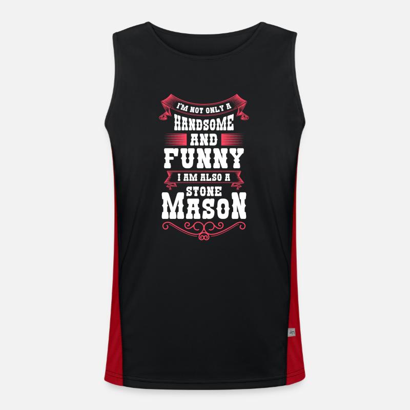 Stonemason Creative Guild Art Men's Functional Contrast Tank Top 