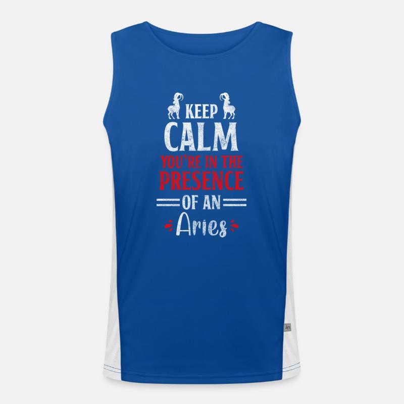 Widder Sterne Konstellation Mars Funktionelles Kontrast-Tank Top für Männer 