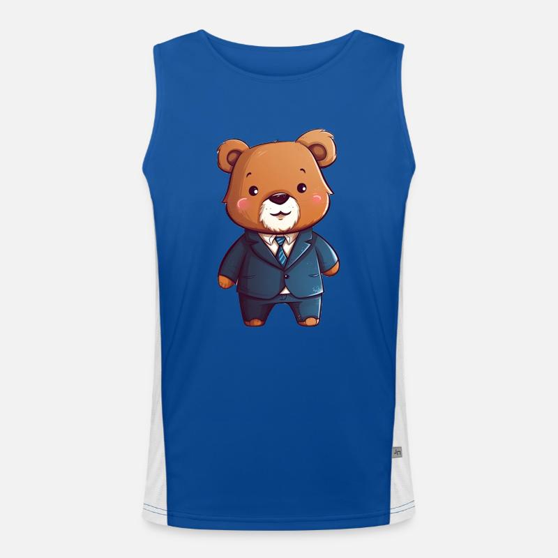 Executive Bear Men's Functional Contrast Tank Top 