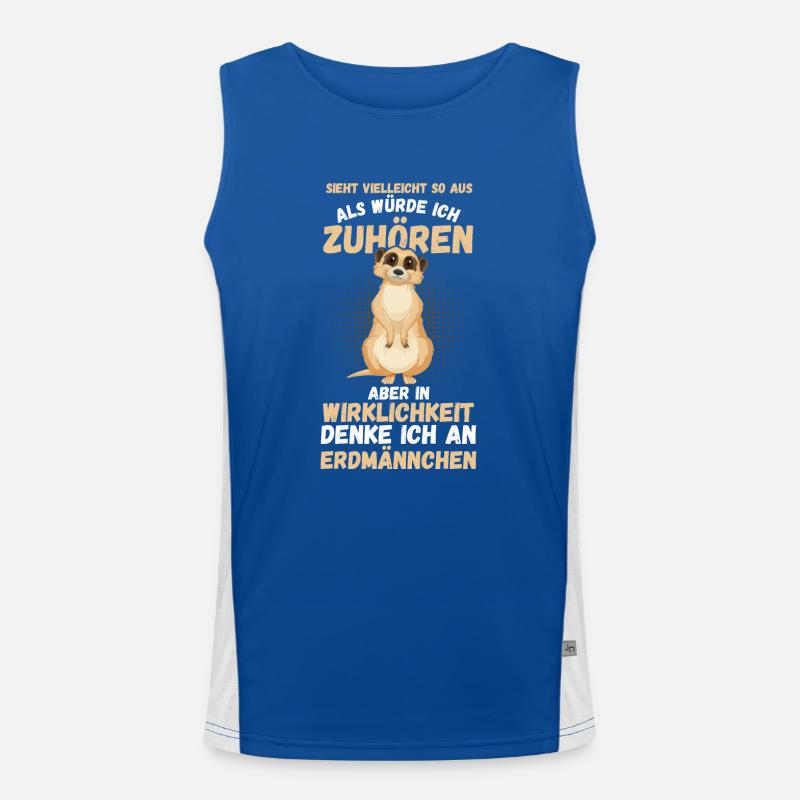 Erdmännchen Funktionelles Kontrast-Tank Top für Männer 