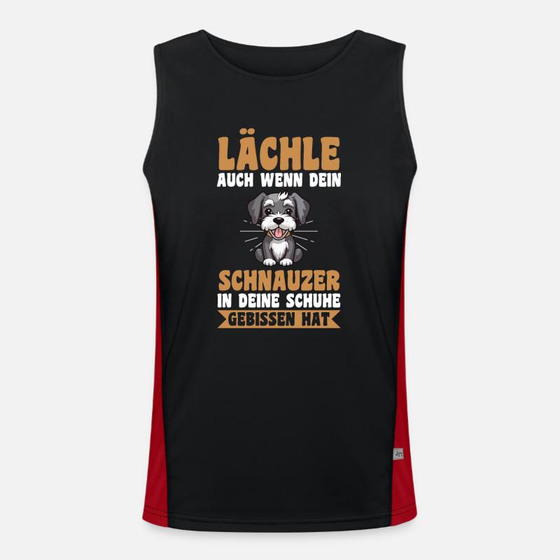 Schnauzer géant Schnauzer chien Débardeur respirant contrasté Homme 