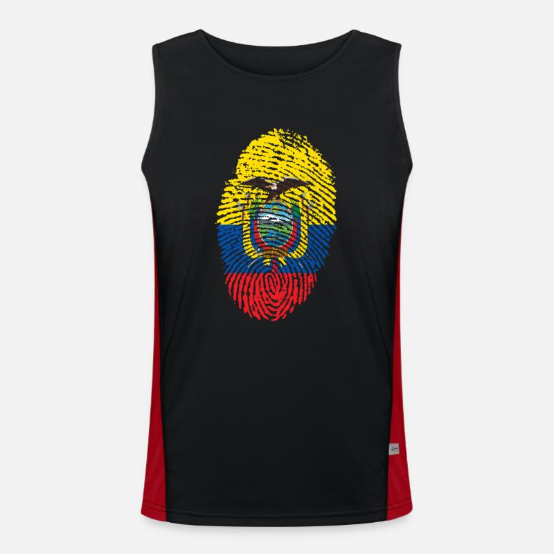 Ecuador Funktionelles Kontrast-Tank Top für Männer 