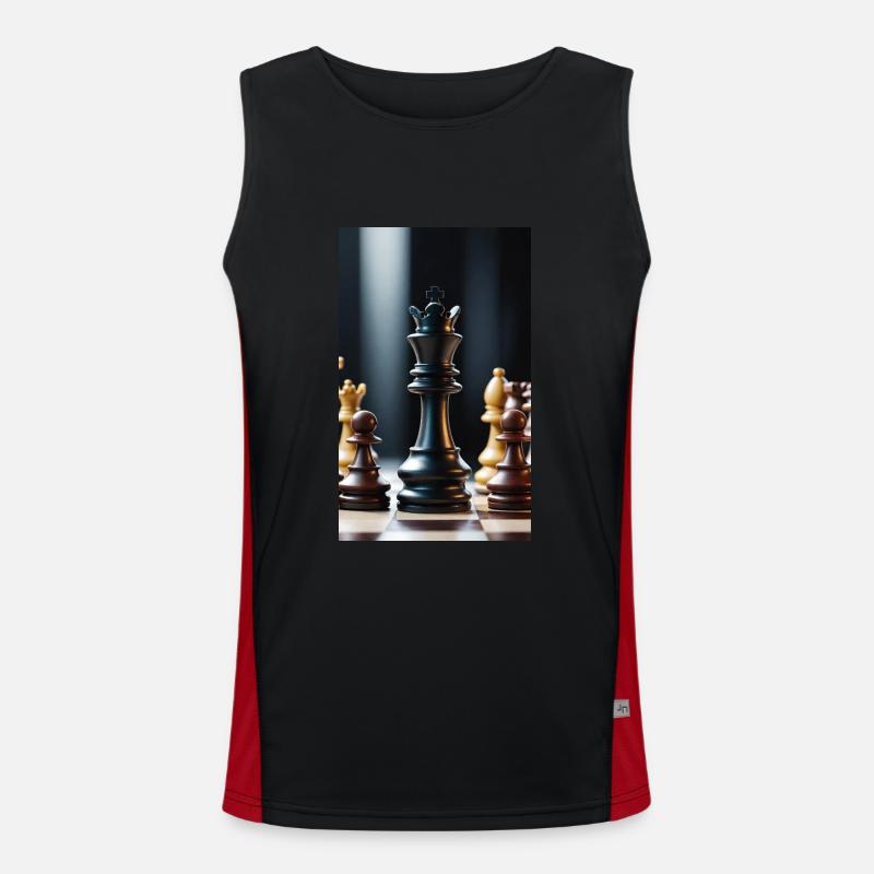 Chess | Chess piece | Chess player Men's Functional Contrast Tank Top 
