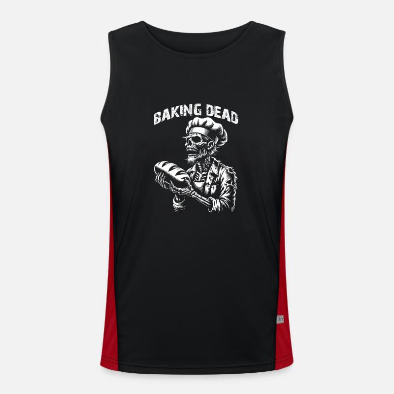 Cuisson Dead Zombie Baker Boulanger effrayant Débardeur respirant contrasté Homme 