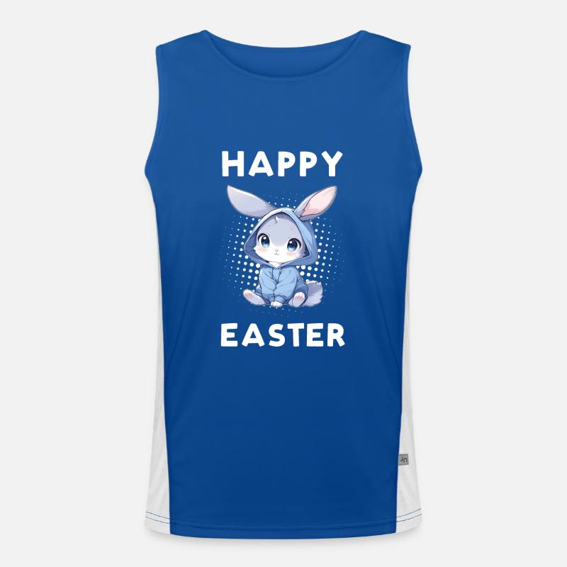 Joyeuses Pâques - Lapin de Pâques Débardeur respirant contrasté Homme 