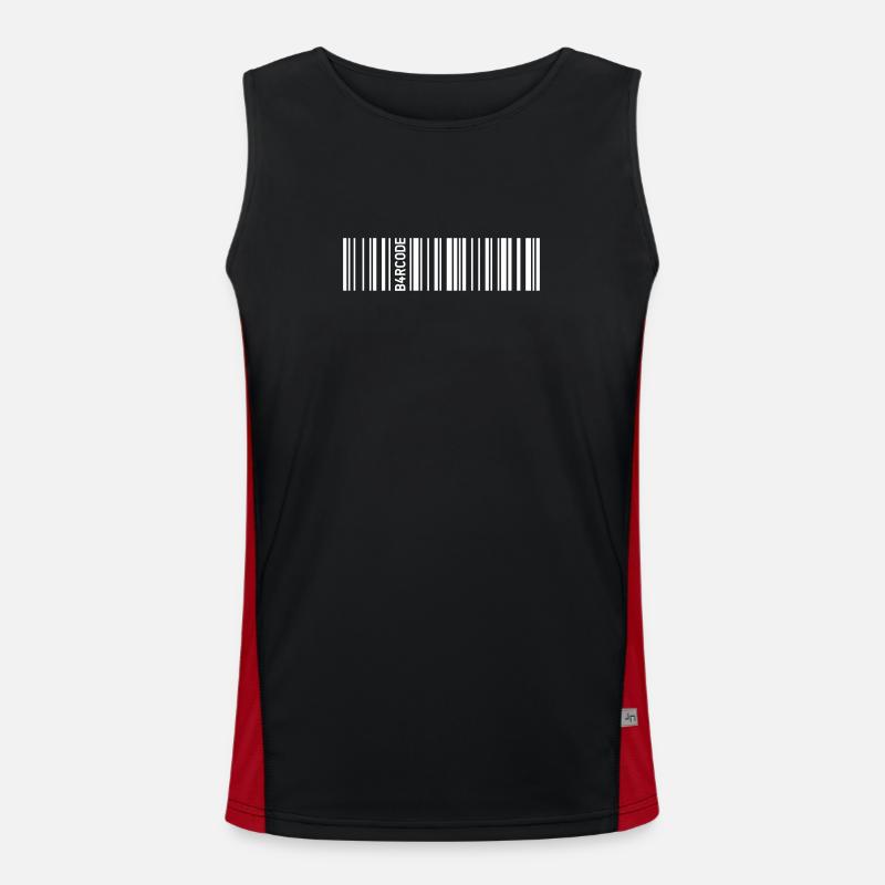 B4RCODE. Débardeur respirant contrasté Homme 