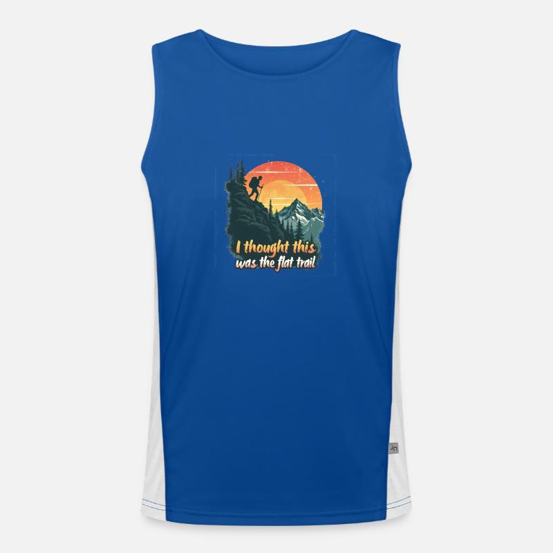 I thought this was the FLAT TRAIL - Hiking Mountains Men's Functional Contrast Tank Top 