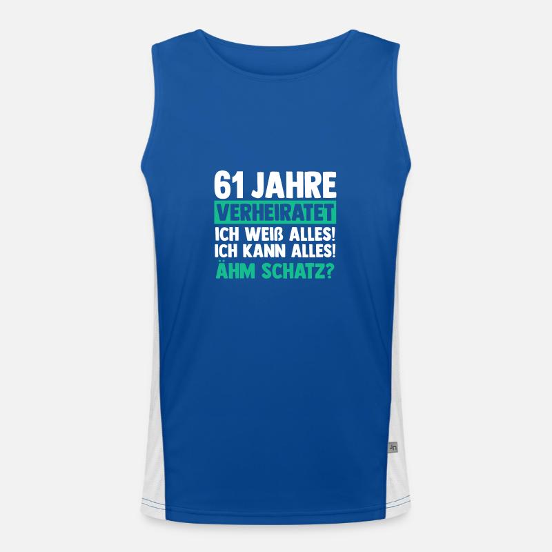 Mariage Ormes Mariage 61 ans Mariage Débardeur respirant contrasté Homme 