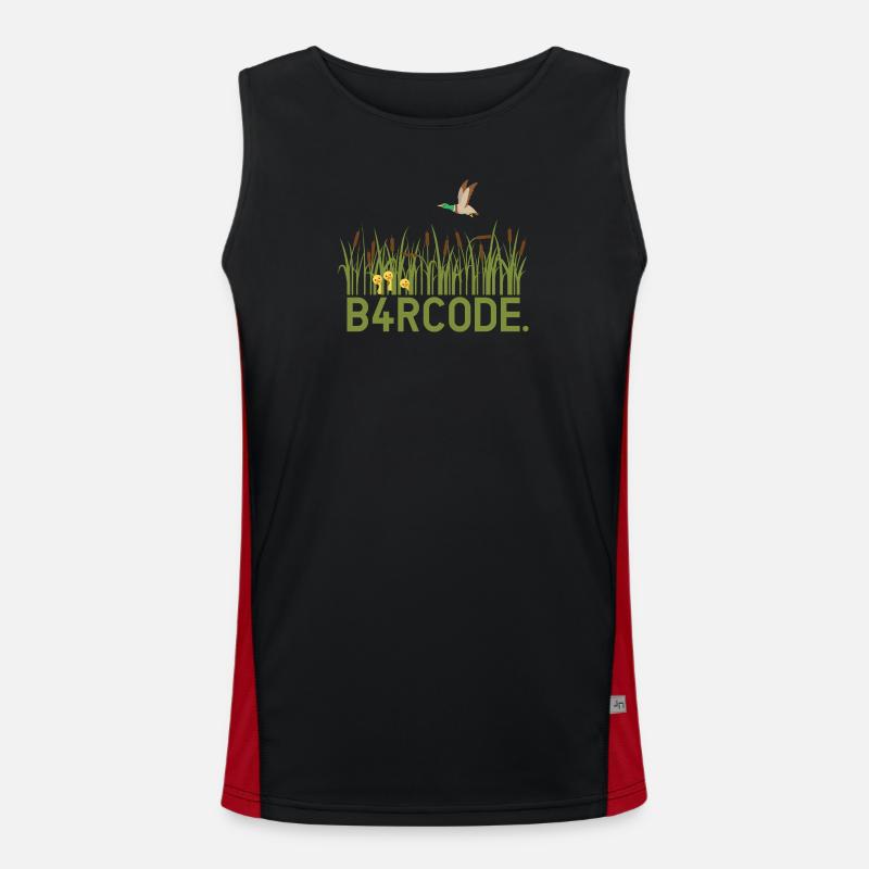 B4RCODE. Canard Débardeur respirant contrasté Homme 