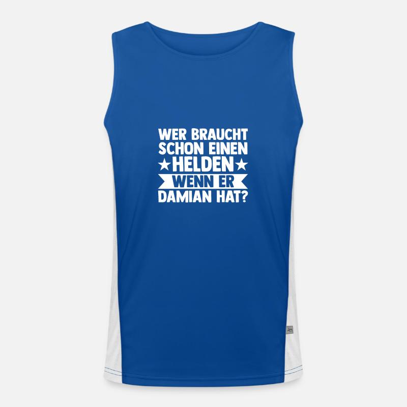 Vorname Damian Funktionelles Kontrast-Tank Top für Männer 