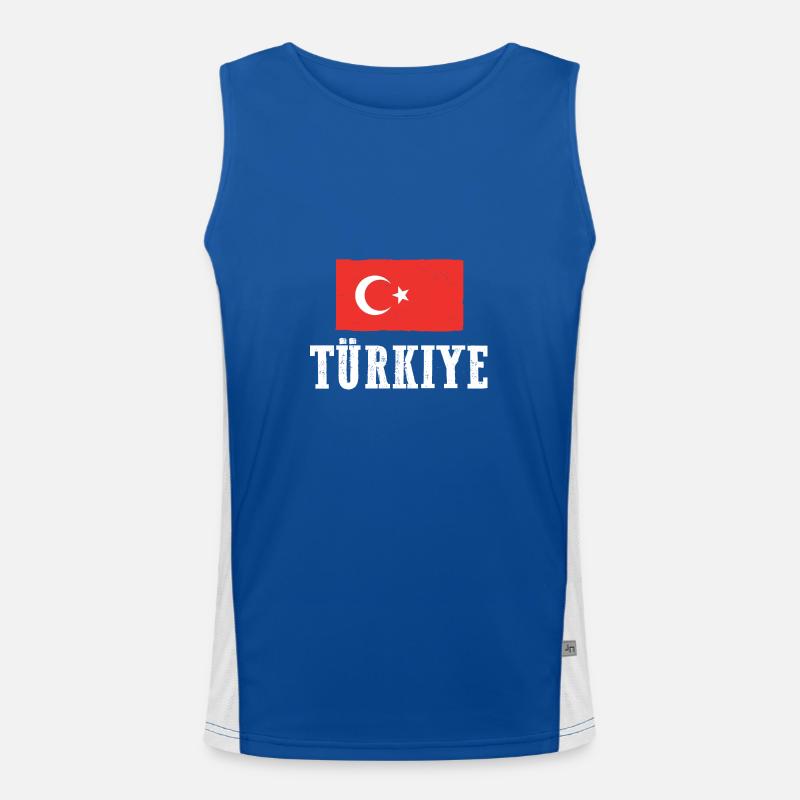 Turks Turkey Men's Functional Contrast Tank Top 