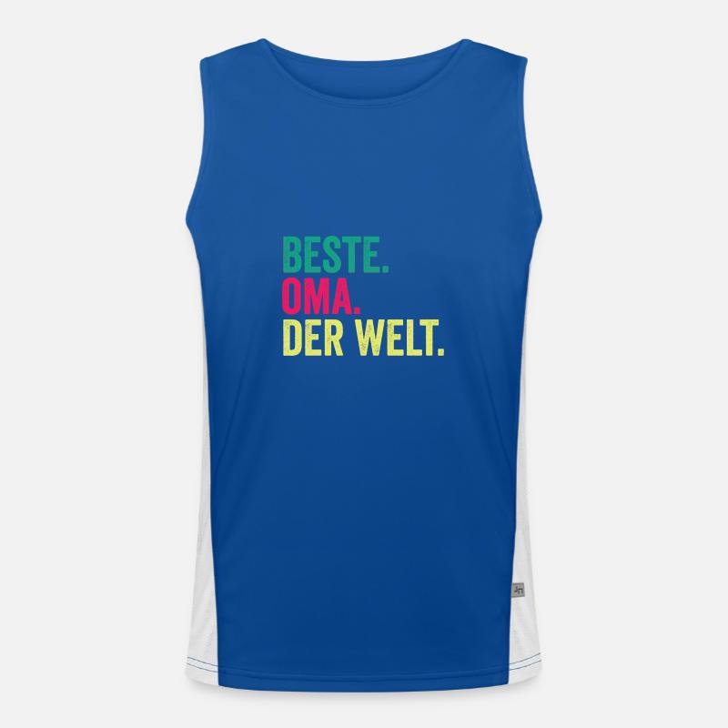 Großmutter Oma Funktionelles Kontrast-Tank Top für Männer 
