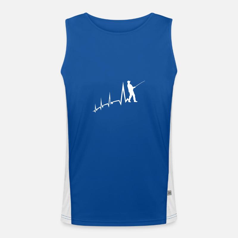 Angler Evolution Angeln Funktionelles Kontrast-Tank Top für Männer 