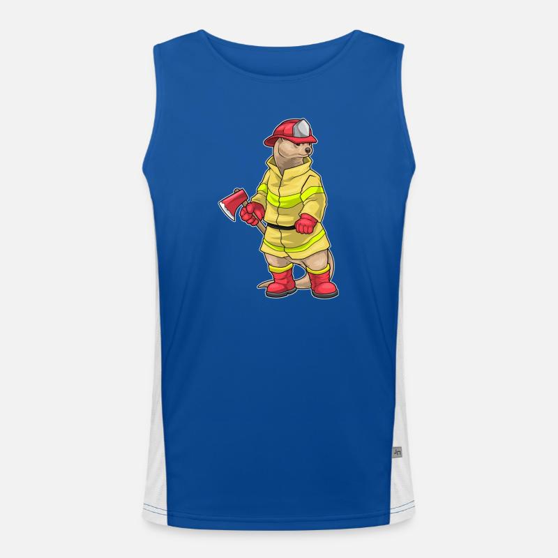 Otter Hache de pompier Brigade de pompiers Débardeur respirant contrasté Homme 