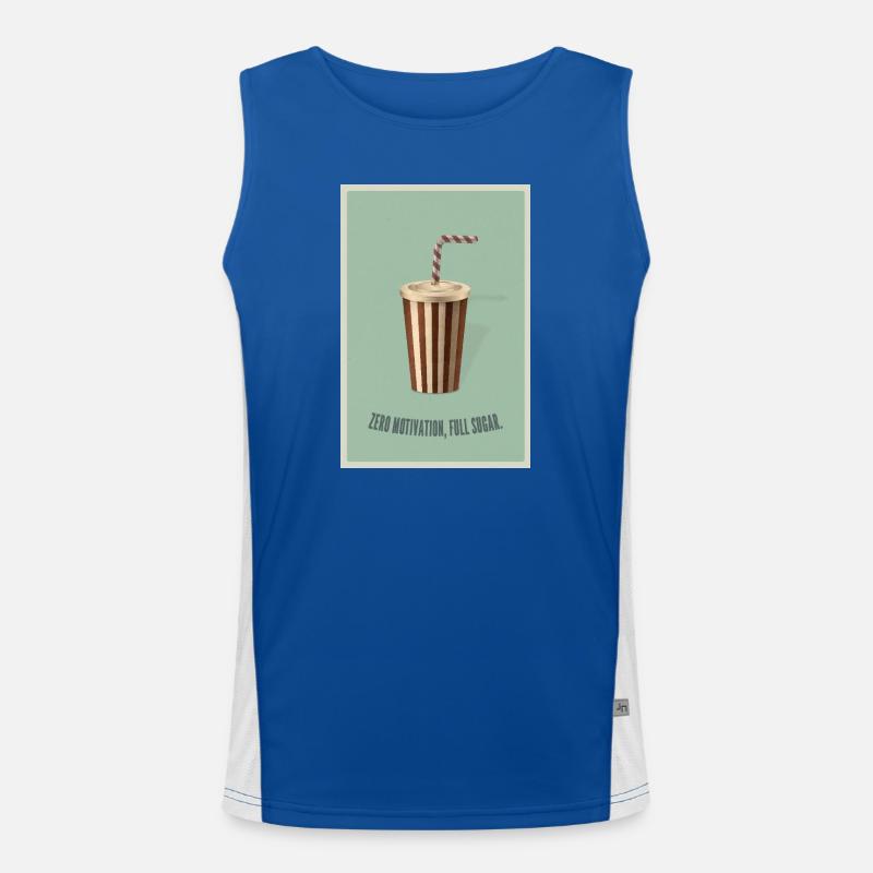 Zero Motivation Full Sugar  Funktionelles Kontrast-Tank Top für Männer 