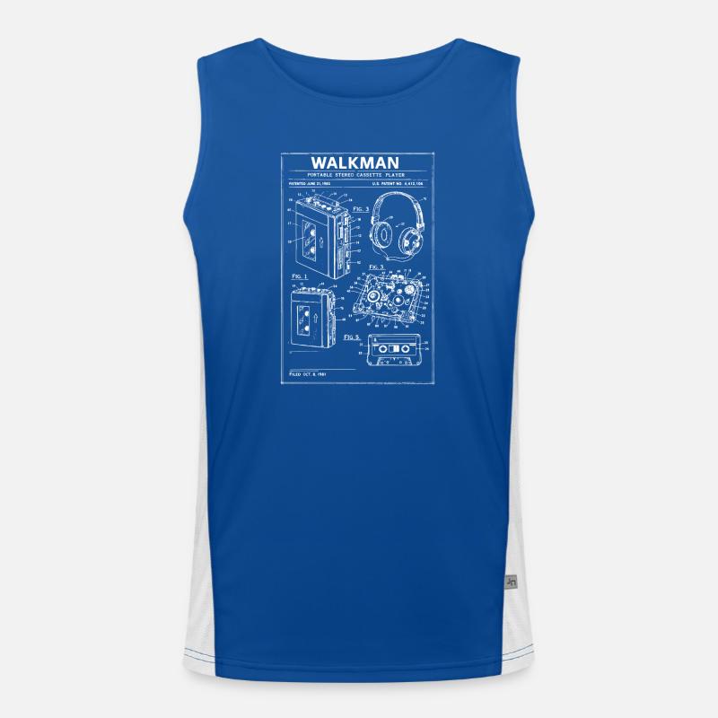 Walkman-Bauplan-Schaltplan Funktionelles Kontrast-Tank Top für Männer 