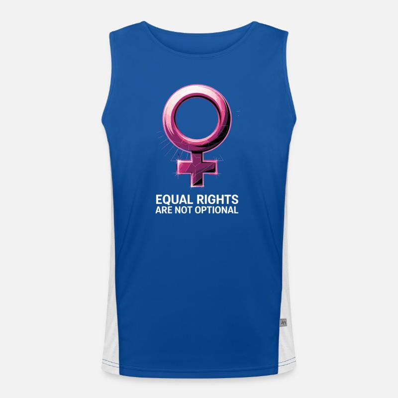  Equal Rights Are Not Optional Feminismus Funktionelles Kontrast-Tank Top für Männer 