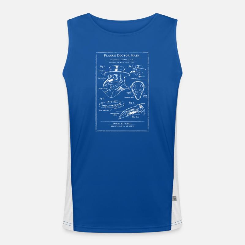 Plan du masque du Médecin de la Peste Débardeur respirant contrasté Homme 