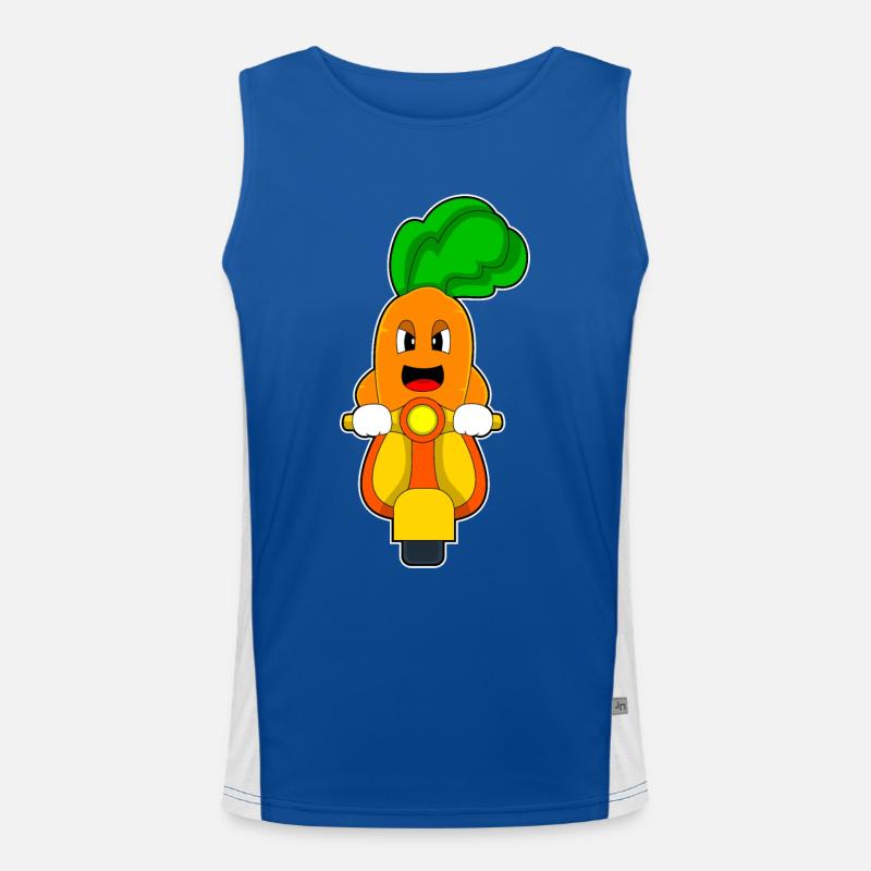 Karotte Motorroller Funktionelles Kontrast-Tank Top für Männer 