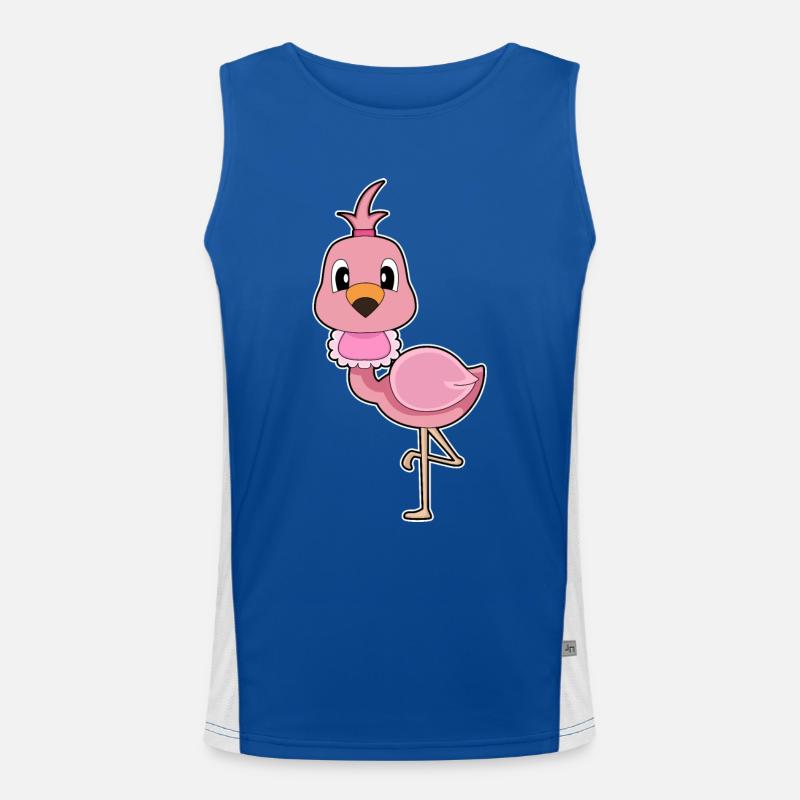 Flamingo Baby Bib Men's Functional Contrast Tank Top 
