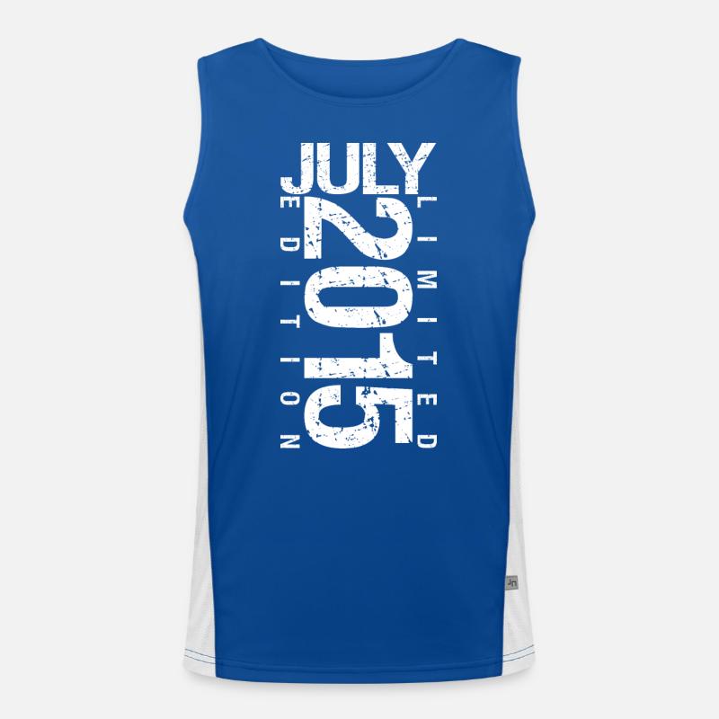 Juli 2015 Juli Geburtstagsgeschenk Juli 2015 Funktionelles Kontrast-Tank Top für Männer 