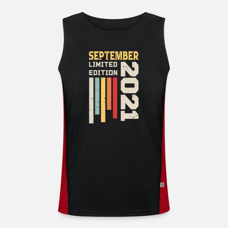 September 2021 Geburtstagsgeschenk September 2021 Funktionelles Kontrast-Tank Top für Männer 