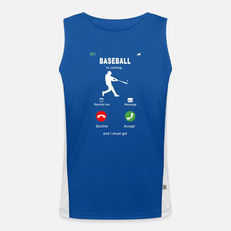 Baseball is calling Men's Functional Contrast Tank Top 