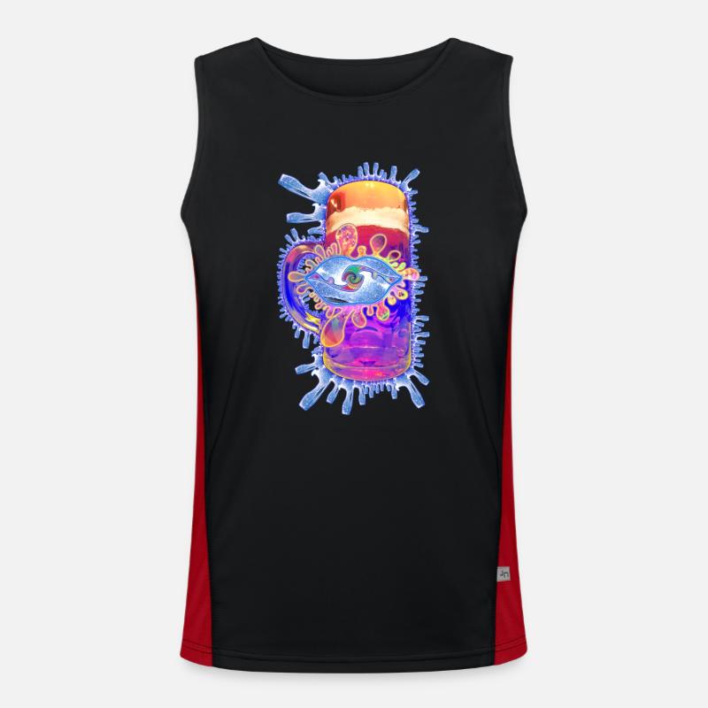 Ouverture Débardeur respirant contrasté Homme 