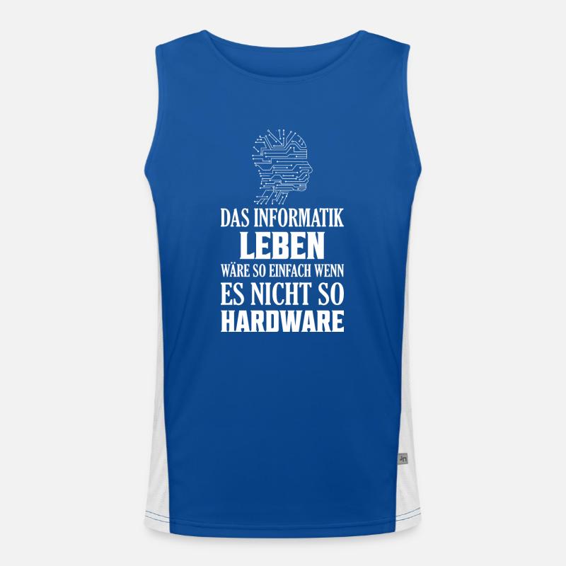Das Informatik Leben wäre so einfach Hardware Prog Funktionelles Kontrast-Tank Top für Männer 