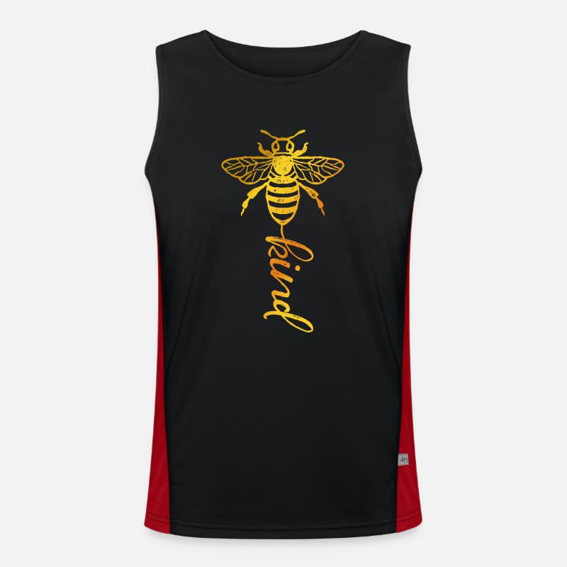 Bee Whisperer - Bee - Beekeeper - Bee Kind Men's Functional Contrast Tank Top 