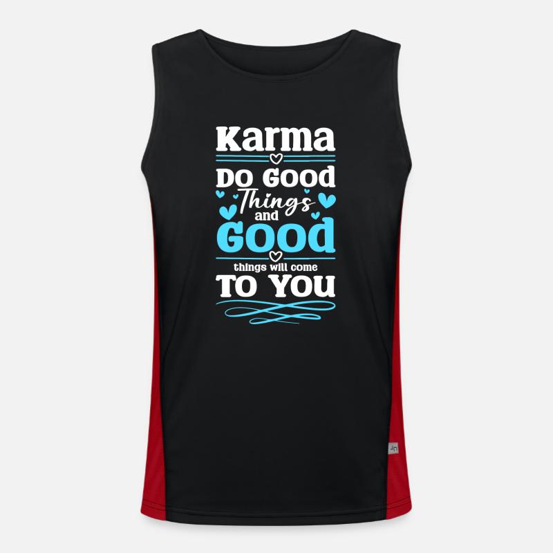 Fate Living Positively Men's Functional Contrast Tank Top 