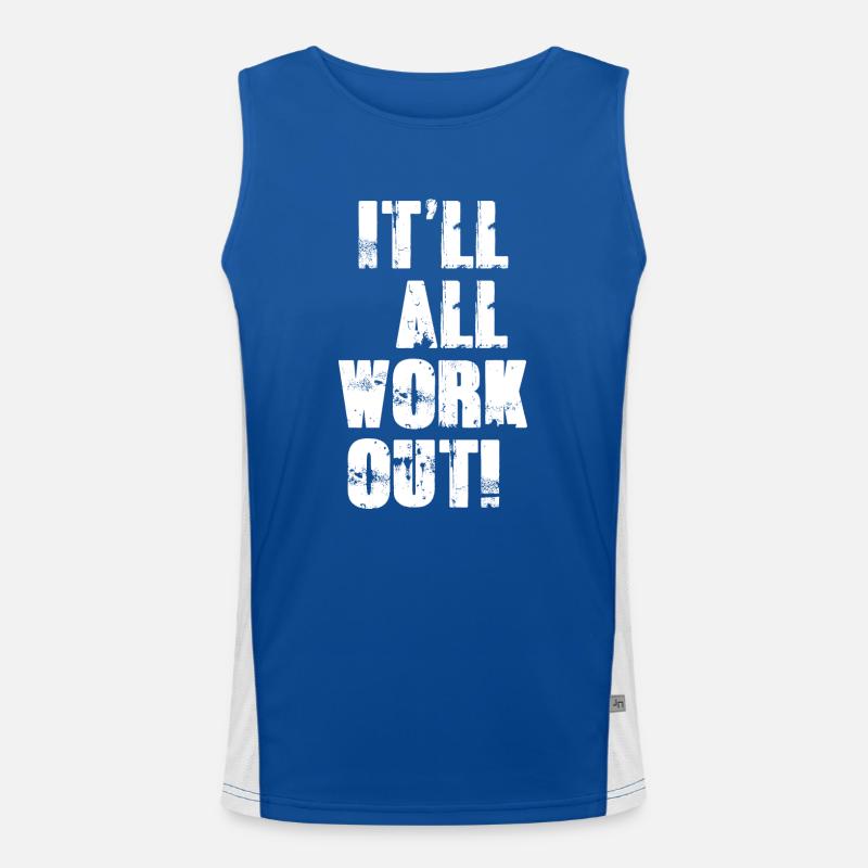 It'll All Work Out Men's Functional Contrast Tank Top 
