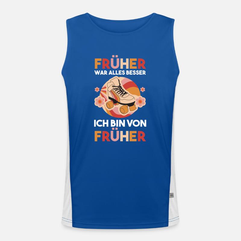 Früher War Alles Besser Ich Bin Von Früher Funktionelles Kontrast-Tank Top für Männer 