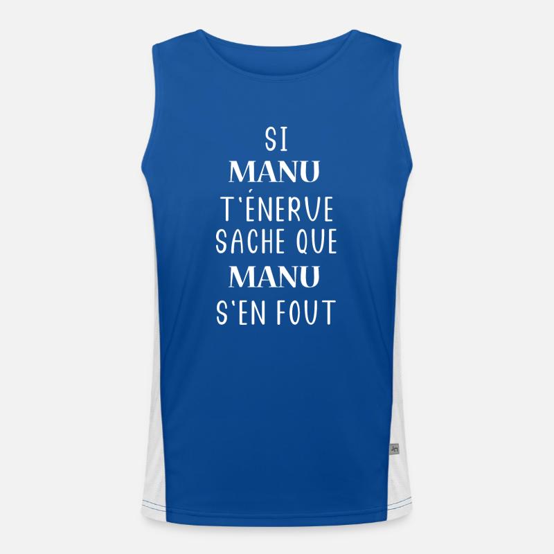 Manu Débardeur respirant contrasté Homme 