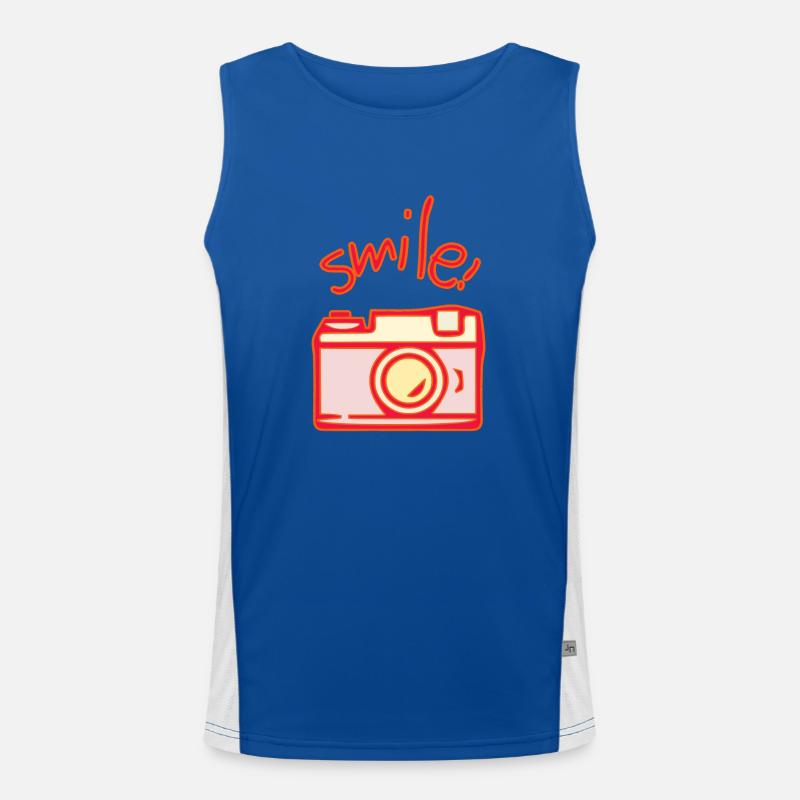 Camera Men's Functional Contrast Tank Top 