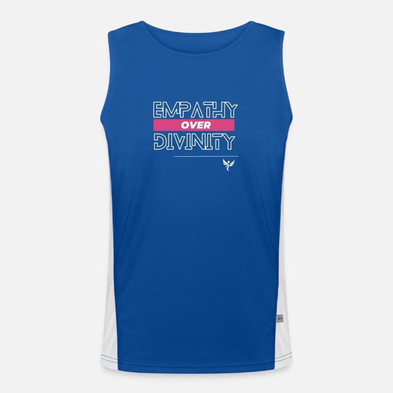 Empathy over divinity Men's Functional Contrast Tank Top 