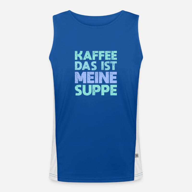 Kaffee – Das Ist Meine Suppe Funktionelles Kontrast-Tank Top für Männer 