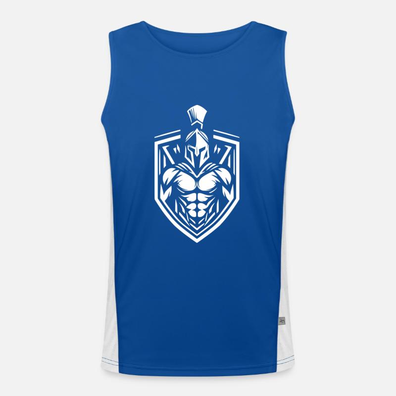 Sparta Spartaner Krieger Römer Gladiator Antike Funktionelles Kontrast-Tank Top für Männer 
