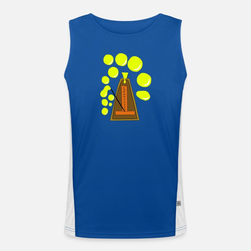 Modifiziertes Metronom Funktionelles Kontrast-Tank Top für Männer 