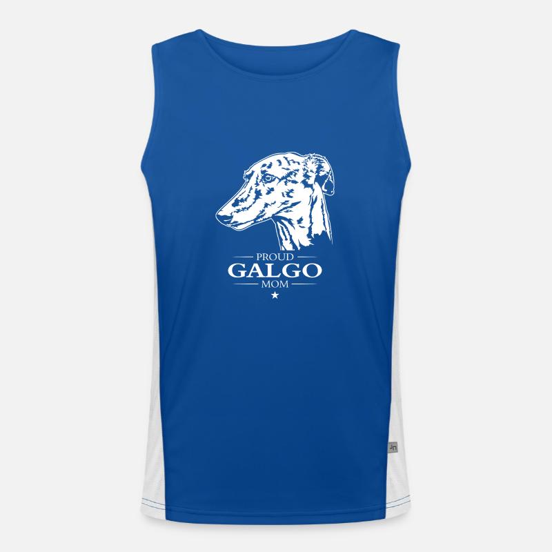 Galgo Mom Hunde Hund Windhund Wilsigns Funktionelles Kontrast-Tank Top für Männer 